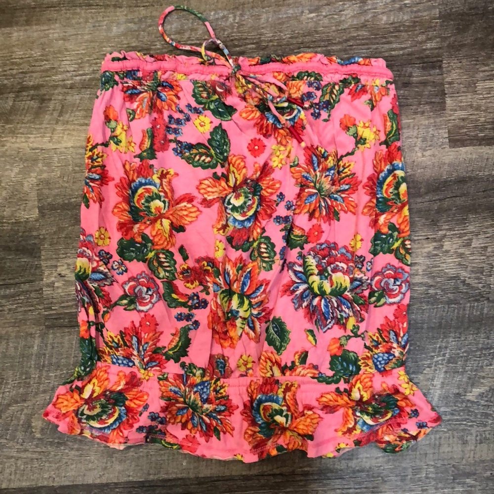 Aerie strapless floral top